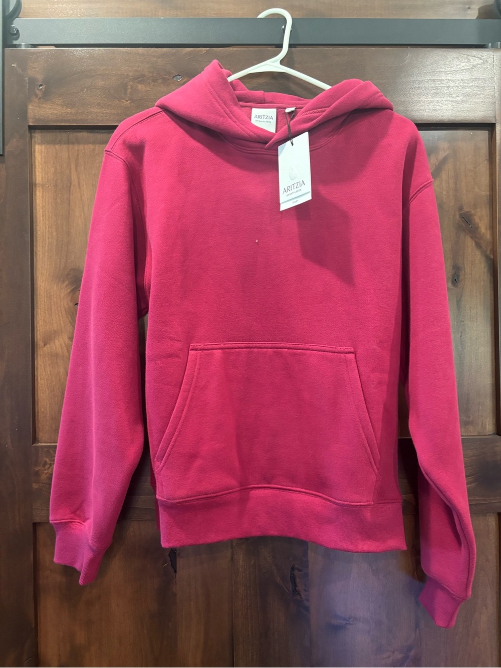 Aritzia Women’s Red Perfect Hoodie Sweatshirt